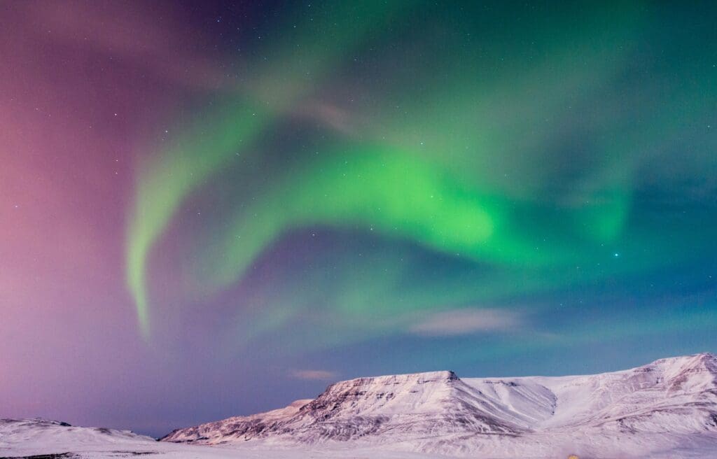 northern lights in Iceland